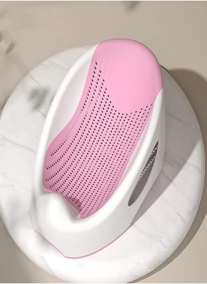 KATGROCHIR KATGROCHIR Newborn Baby Bath Support, Waterproof & Anti-Slip Baby Bathtub and Shower Support (Pink) 