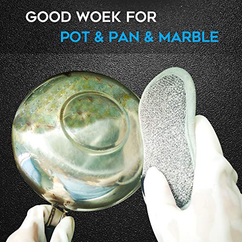 PANYEE Dual Sided Multi-Purpose Sponges Kitchen,Non Scratch Dish Sponge for Washing Dishes Cleaning Kitchen，Rough Scrubbers for Non-Stick Cookware, Soft Microfiber Scrub for Dishes(Yellow,6Pack) - Image 5