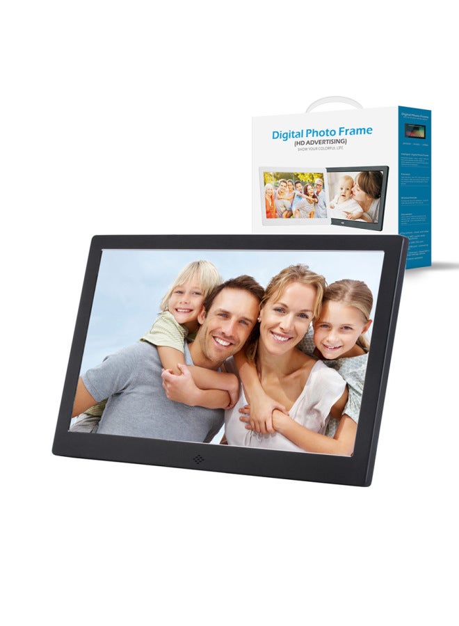13 Inch Electronic Digital Photo Frame Metal Frame Picture Video Music Loop Player Wall Decoration Photo Album Gift-Color:13 Inch Cool Black (metal Shell)  - Image 1