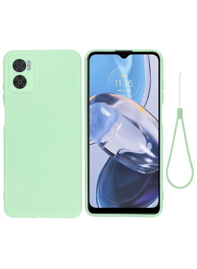 S-TOP Case For Motorola Moto E22 / E22i Pure Color Liquid Silicone Shockproof Phone Case - Image 1