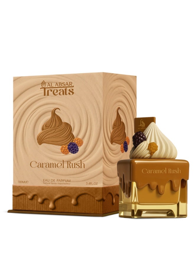 Al Absar Caramel Rush Perfume 100ML - Eau de Parfum For Him & Her - Sweet Gourmand Vanilla Amber Long Lasting Perfume - Image 1