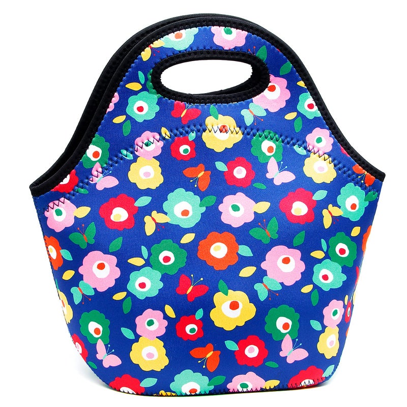 YOUBDM Neoprene Lunch Bags Thermal Insulated Lunch Tote Bag Reusable Washable Neoprene Picnic Bag for Women Men - Image 1