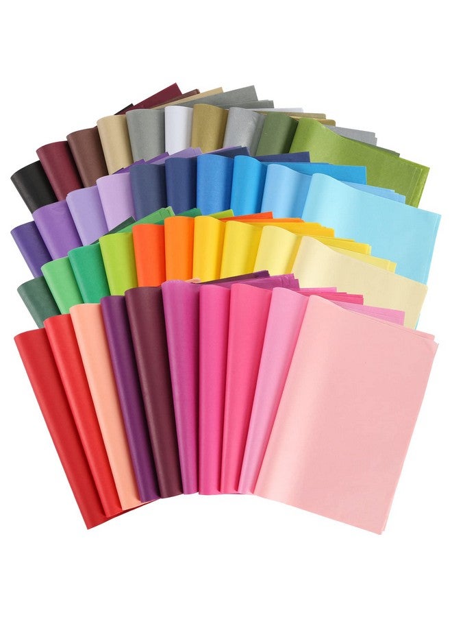 Koogel 320 Pcs Tissue Paper Gift Wrap 40 Assorted Colors Craft Tissue Paper Bulk Tissue Paper For Gift Bags Crafts Diy Project Wedding Birthday Party Favors - Image 1