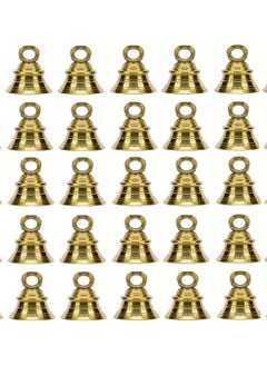 SKSM METALS SKSM Metal Brass Pooja Decorative Hanging BellJingle with J Hock Bells for Pooja Temple Room Christmas Festival Decoration Home DecorationCow Camel Bells Gold2 