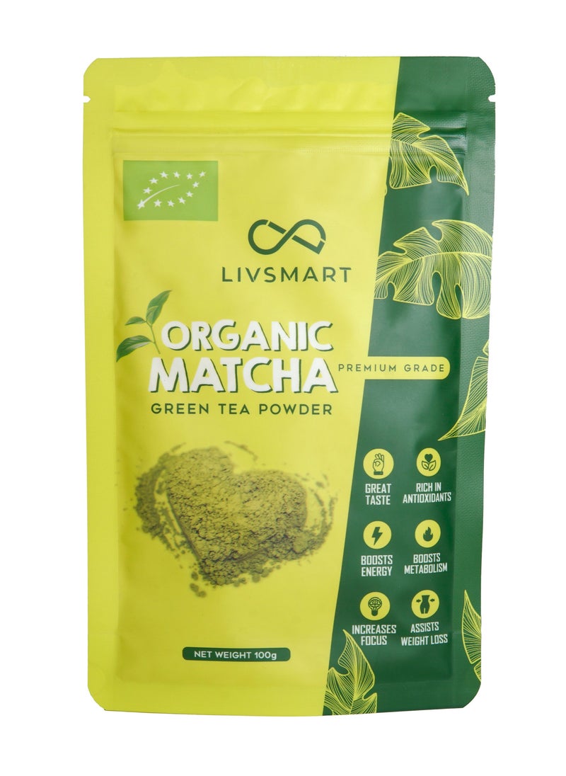 LIVSMART - Organic Matcha Tea Powder (100g) - Image 1