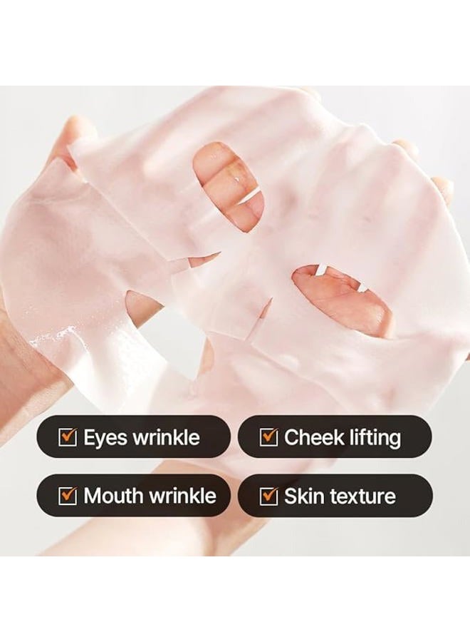 Wellderma قناع هيدروجيل فيلدينج ريتينول ببتيد لاستعادة وشد البشرة من ويلديرما، 25 جرام × 4 شرائح – قناع ميكرو-ثقوب لترطيب وشد البشرة بتقنية K-Beauty مع ريتينول ومجمع الببتيد وماء الكولاجين - Image 4