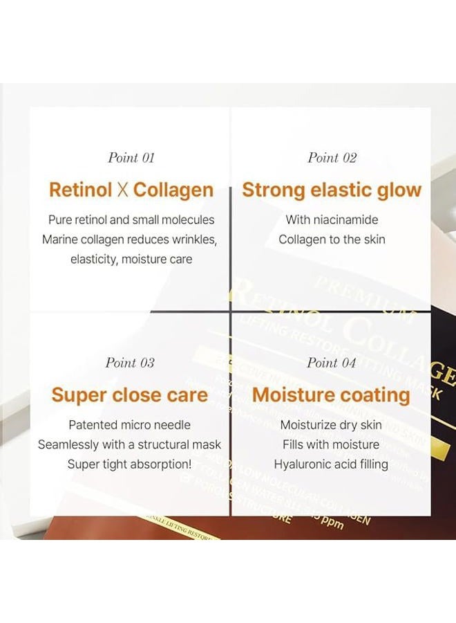 Wellderma قناع هيدروجيل فيلدينج ريتينول ببتيد لاستعادة وشد البشرة من ويلديرما، 25 جرام × 4 شرائح – قناع ميكرو-ثقوب لترطيب وشد البشرة بتقنية K-Beauty مع ريتينول ومجمع الببتيد وماء الكولاجين - Image 5