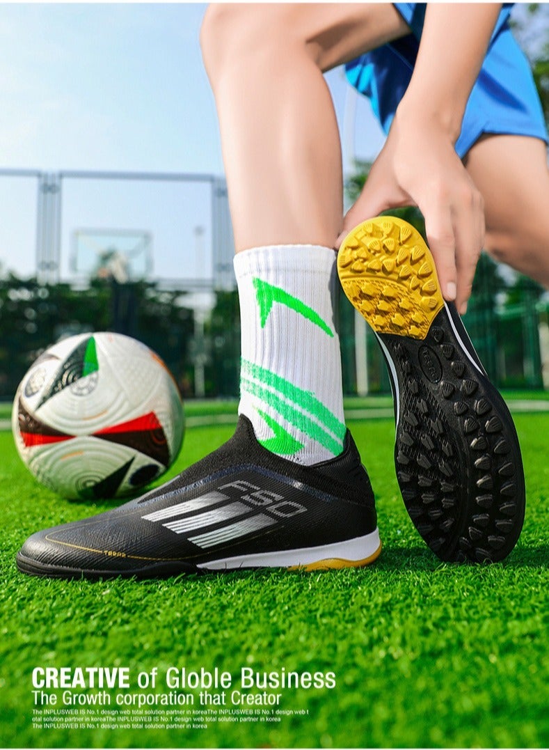 SKT Shiketro Laceless Football Shoes For Men And Women, Youth, Broken Nails, Long Nails, Competition Training Shoes, Portable And Non-Slip Outdoor Sports Shoes  - Image 4