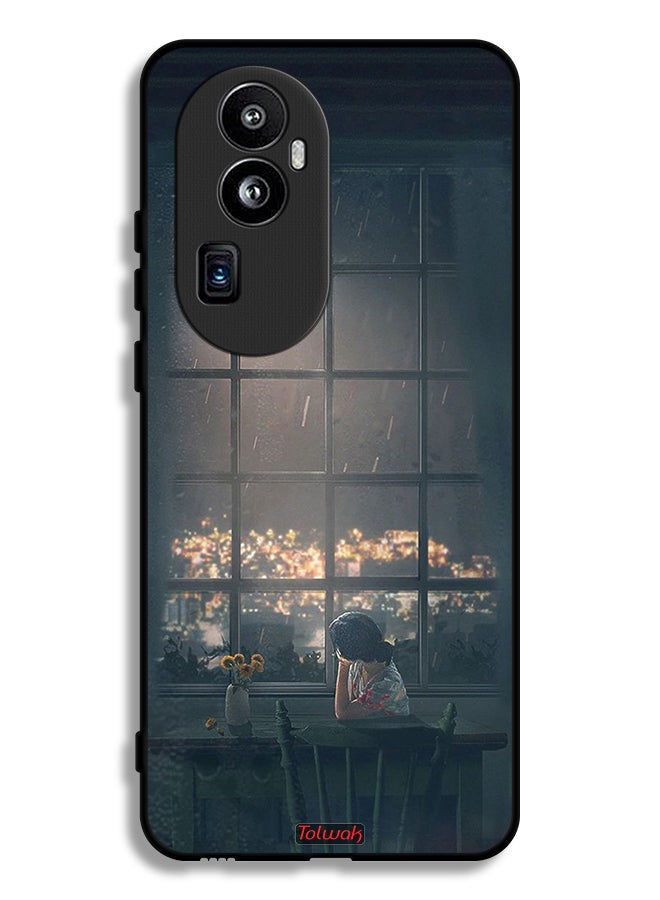 Tolwak Oppo Reno10 Pro Plus Protective Case Cover Looking At Moon Art - Image 1