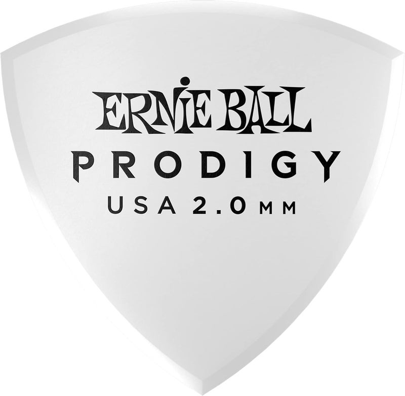 Ernie Ball Prodigy 2.0 mm White Guitar Picks 6-Pack - Image 1
