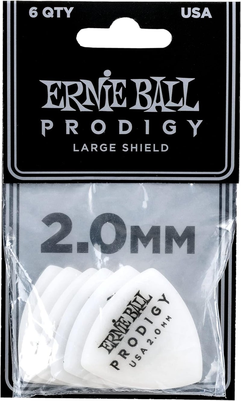 Ernie Ball Prodigy 2.0 mm White Guitar Picks 6-Pack - Image 2