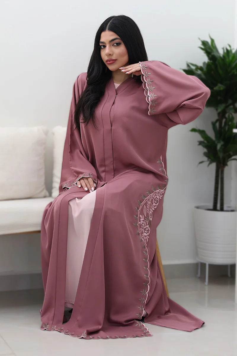 النخبة Dusty Rose Dream Abaya-747