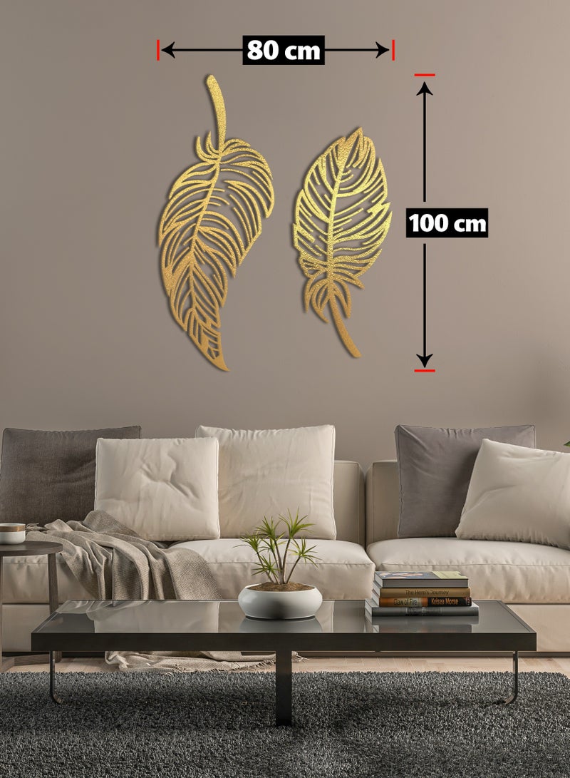 هوم جاليري لوحة فنية جدارية من ريش النعام 80x100 أسود - Image 3