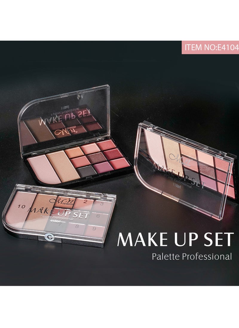 Menow New Makeup Set Palette Eyeshadow & Highlighter - 11 Colors  - Image 4