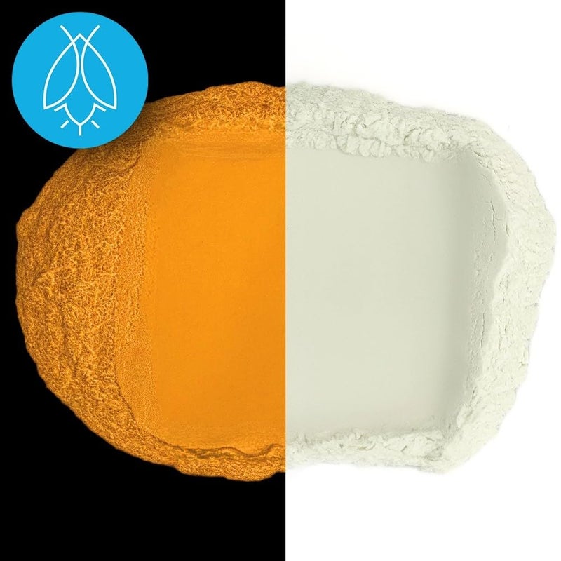 Art 'N Glow Glow in The Dark Pigment Powder - Neutral and Fluorescent Color for Art Painting, Fine Art, Nail Art Paint, and DIY Crafts - Long Lasting, 10+ Color Options - Neutral Orange - (12 Grams/ .42oz) - Image 2