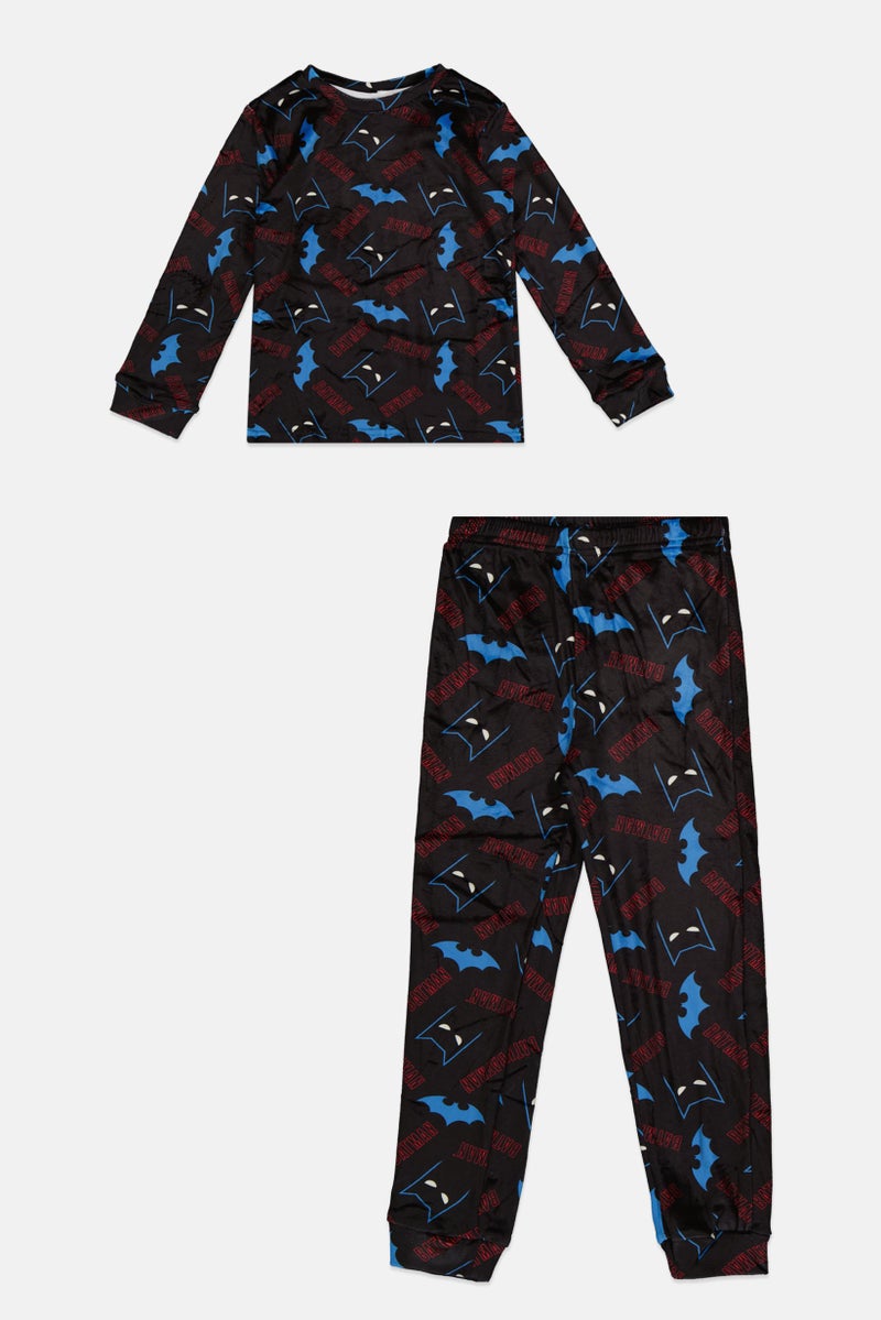 DC Comics Kids Boy 2Pcs Batman Print  Pajama Top And Bottom Set, Multicolor - Image 2