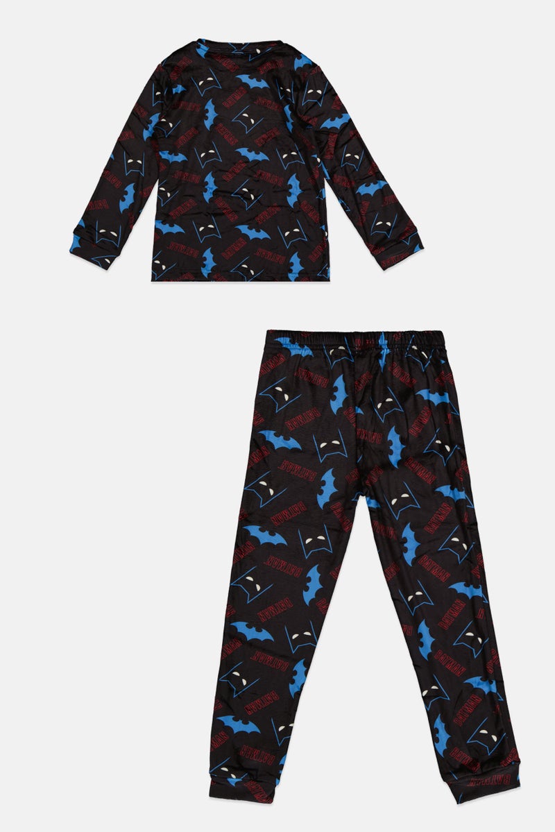 DC Comics Kids Boy 2Pcs Batman Print  Pajama Top And Bottom Set, Multicolor - Image 3