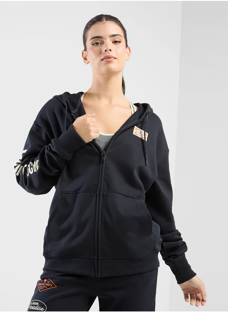 UNDER ARMOUR Project Rock Heavyweight Full Zip Hoodie