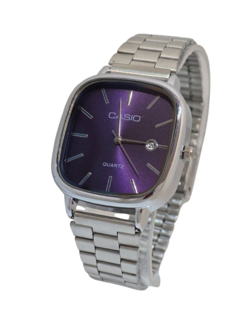 CASIO Casio Watch for Unisex LTP-E117D Analog Stainless Steel -Silver  - Image 1