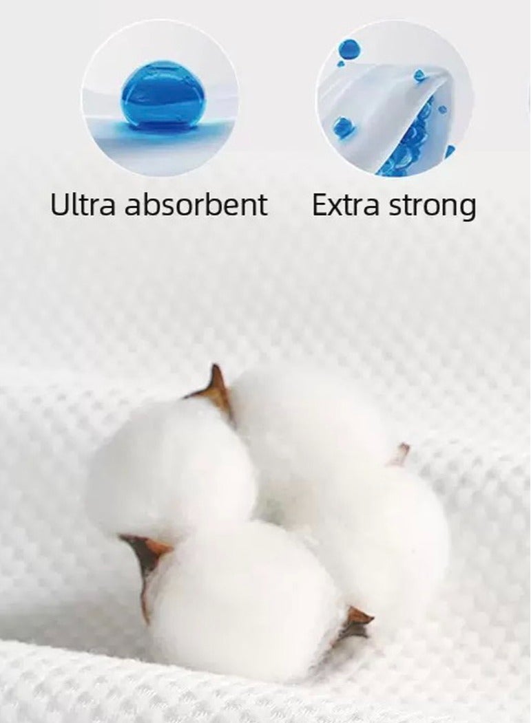 Disposable Facial Cleansing Towel, 100% Cotton Cleansing Towel, Makeup Remover Dry Towel 20*20CM, Ultra Soft Face Towel, 80 Pieces/1 Package - Image 4