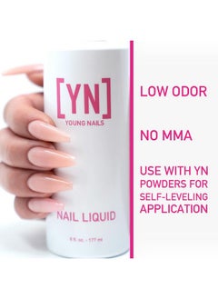Young Nails Young Nails Liquid Nail Monomer for Acrylic Nail Powder - Professional Liquid Monomer, Acrylic Nails At Home, Low Odor, MMA Free, Non-Yellowing, 6 oz  - Image 2
