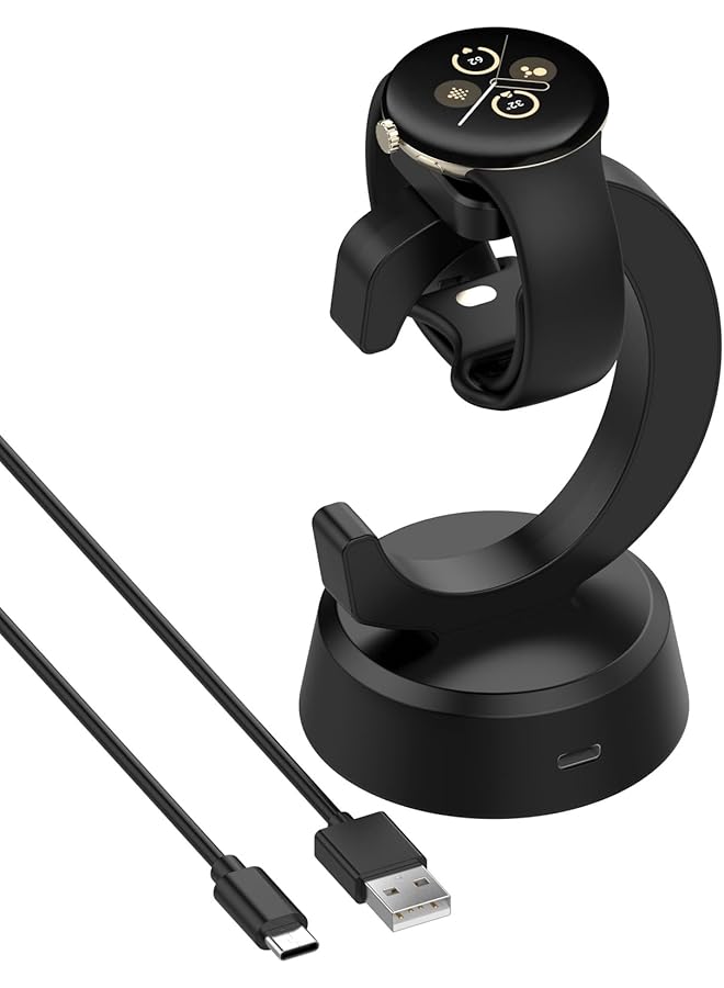 erorex Compatible With Google Pixel Watch 3 Charging Stand Replacement Usb Type C Charger Charging Dock Cable Compatible With Google Pixel Watch 3  - Image 5