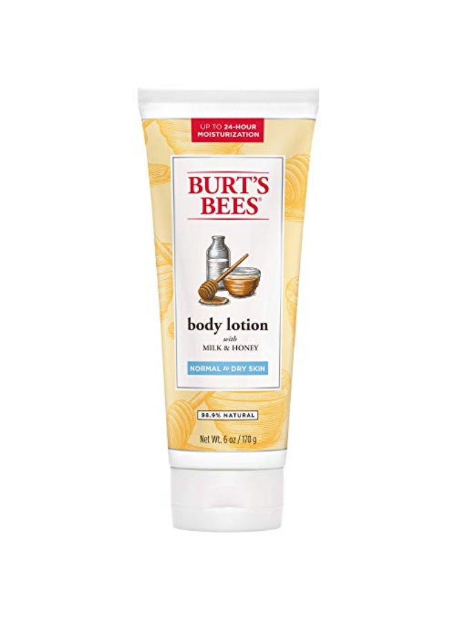Burt's Bees Burts Bees Naturally Nourishing Milk Honey Body Lotion 6 oz Pack of 2 - Image 1