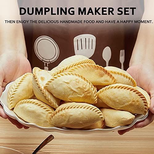 MUMSUNG Empanada Maker Press, 6-Inch Extra Large Dumpling Maker Set with Dough Cutter, Dumpling Mold Set for Pierogi, Pastelitos, Calzone, Turnovers, Chinese Dumpling, 5Sizes (6"/5"/4"/3"/2.6") - Image 2