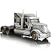 Risopen Semi Truck Toy 164 Scale Alloy Metal Diecast Heavy Semi Truck Trailer Head Toy Model International Lonestar Diecast Tow Traktor Toy Gift for Boy Adult Model Car Collector Grey - Image 3