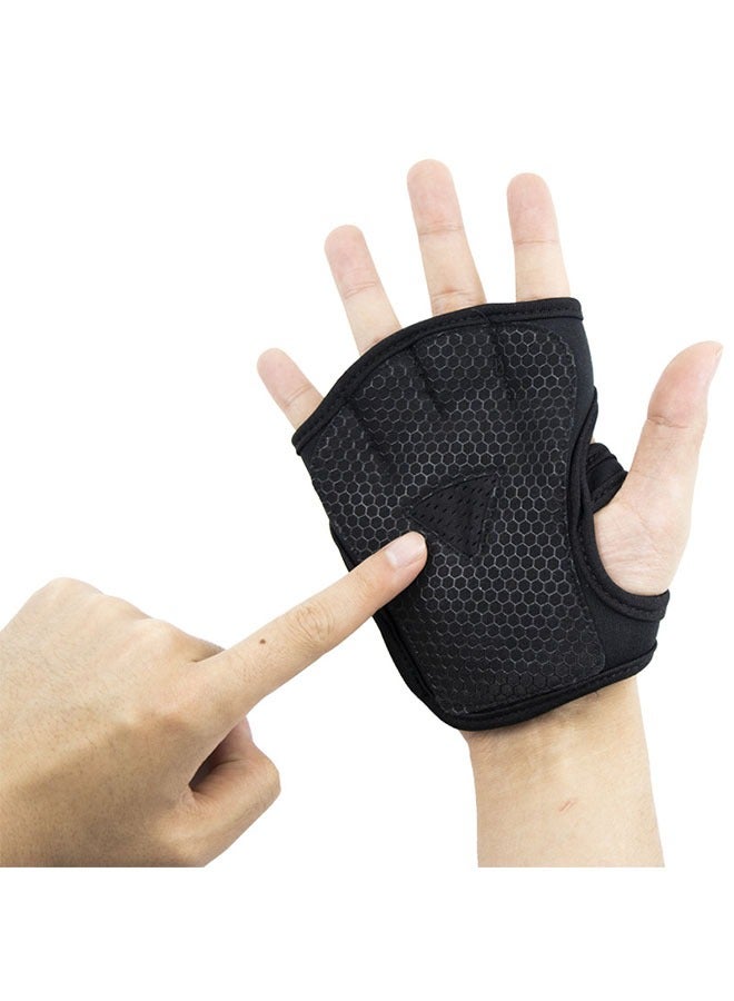 Ant Weight Lifting Workout Gloves, Non Slip and Callus Resistant Breathable Weight Lifting Gloves, Elastic Adjustable Compression Wrist Guards for Gym Fitness Cross Training Hand Support Weightlifting L  - Image 4
