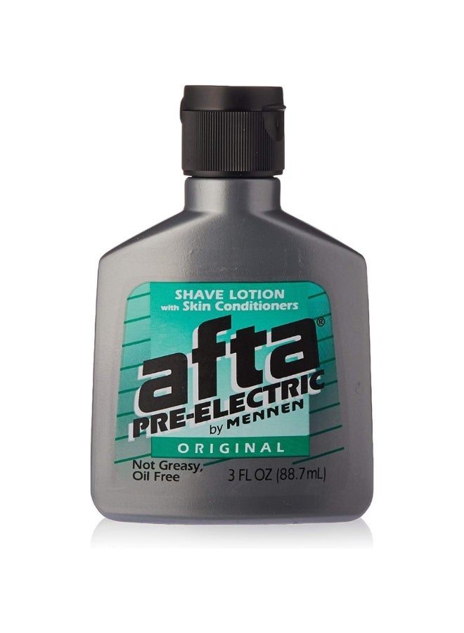 Afta Pre-Electric Shave Lotion With Skin Conditioners Original 3 oz (Pack of 2)