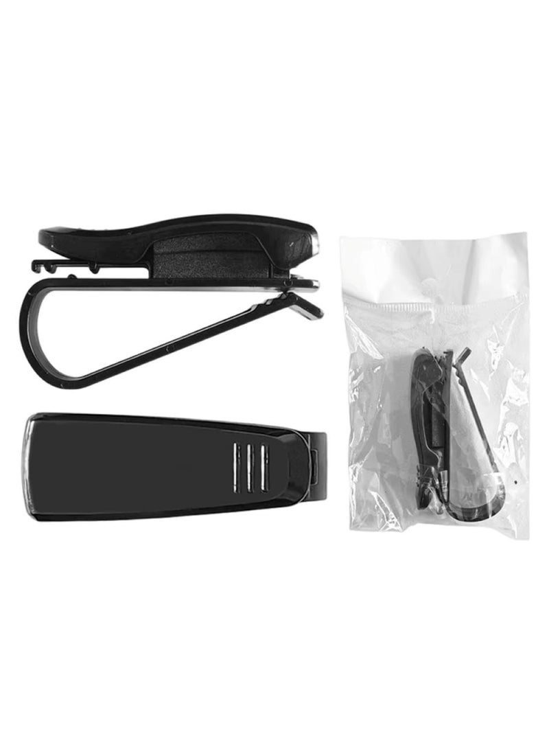 Huitich Multifunctional Car Sunglasses Holder Clip for Sun Visor 6.5 x 2.3 x 3.5 cm  - Image 1