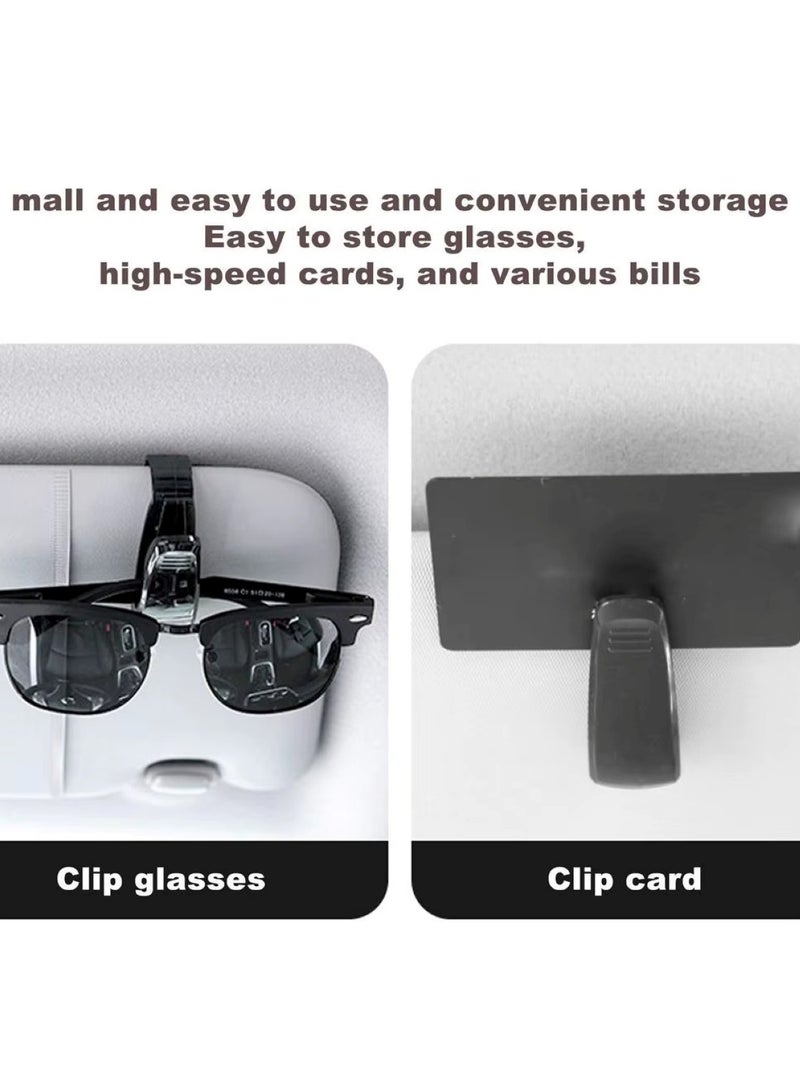 Huitich Multifunctional Car Sunglasses Holder Clip for Sun Visor 6.5 x 2.3 x 3.5 cm  - Image 3
