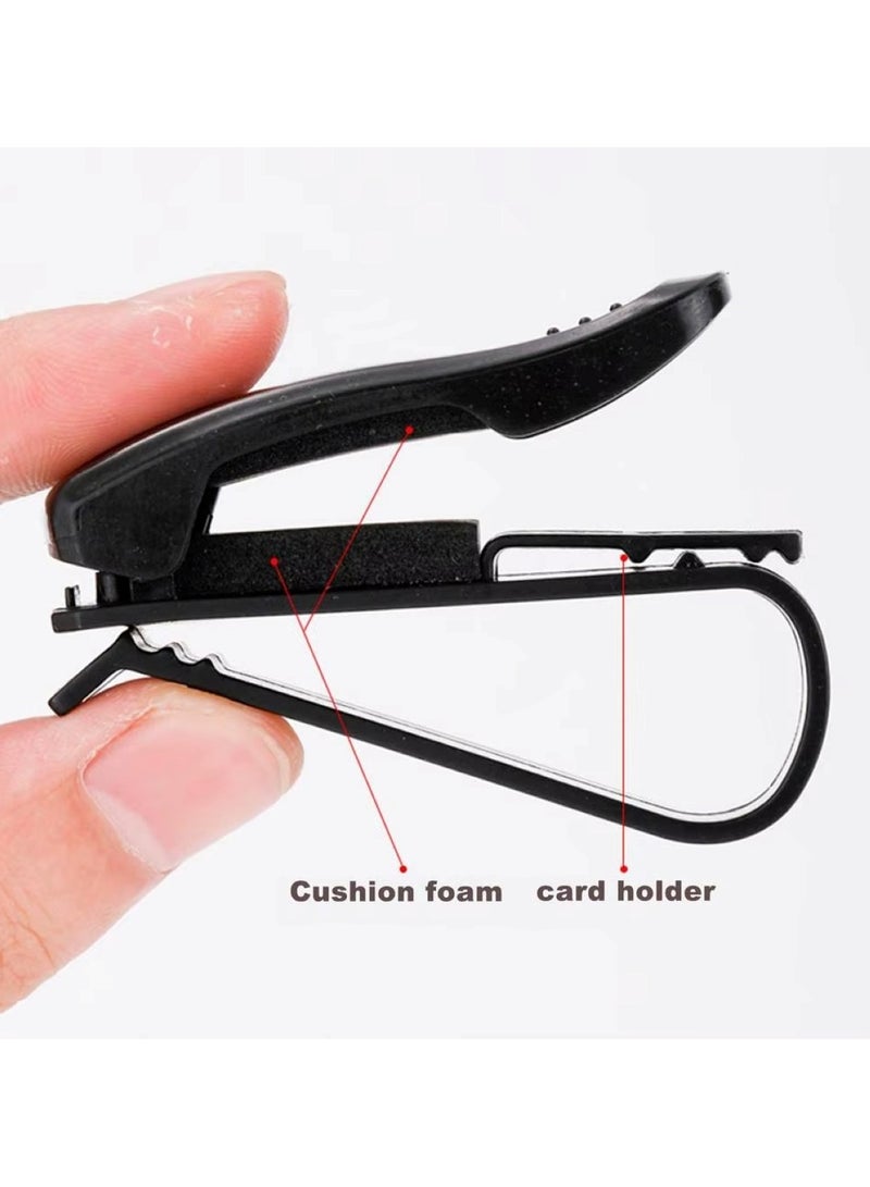 Huitich Multifunctional Car Sunglasses Holder Clip for Sun Visor 6.5 x 2.3 x 3.5 cm  - Image 2