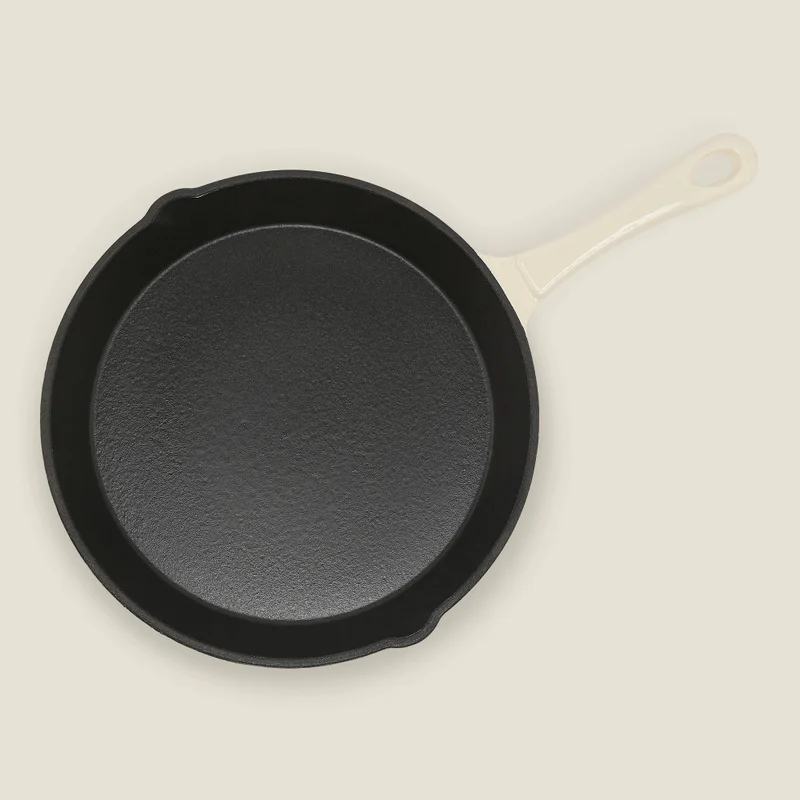 Simply Kitchen  CAST IRON FRY PAN 25CM CREAM  | Best Price UAE
