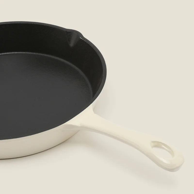 Simply Kitchen CAST IRON FRY PAN 25CM CREAM