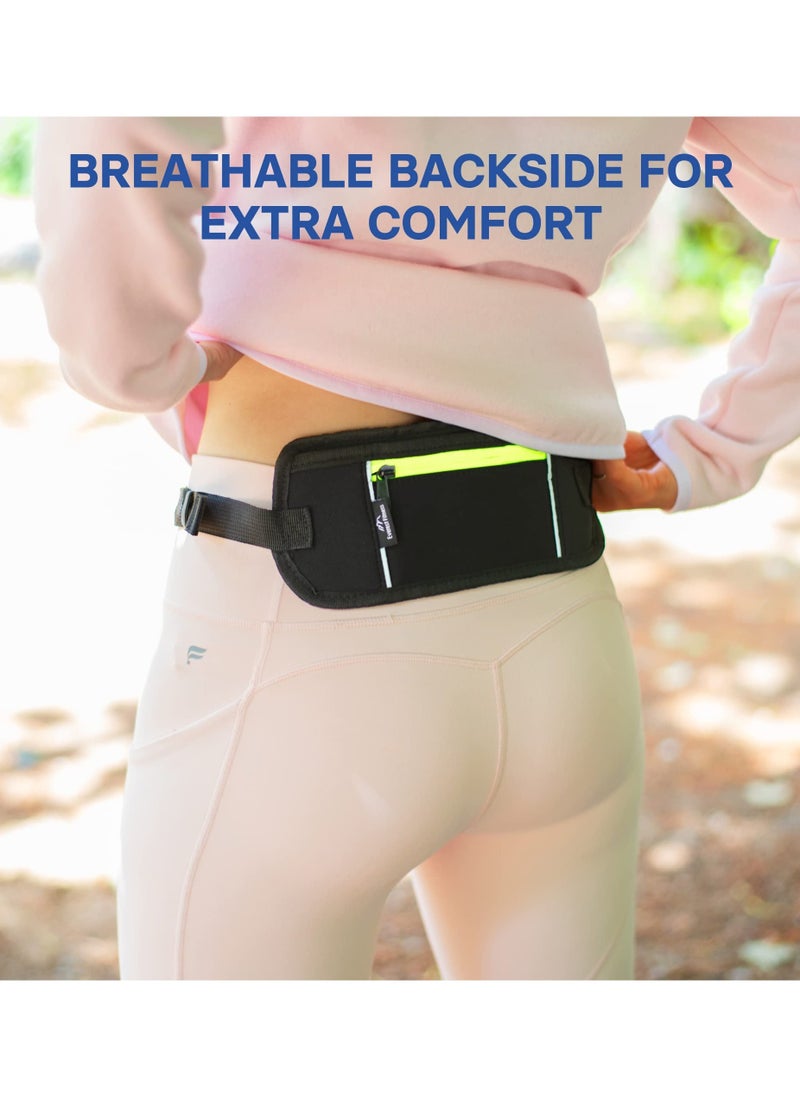 SYOSI - Running Belt WaistPacks, Waistbelt for Phone & Money Holder With Reflector Strips Bungee Belts with Pockets for Running Hiking Cycling Workout Jogging - Image 1