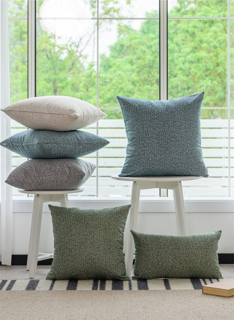 a moment a moment Blue Couch Throw Pillow Covers 30x50 CM for Couch Bed Sofa Decorative Pillows Cushion Covers Two-tone Color Twill Pack of 2 Modern Pillows for Sofa Bedroom  - Image 5