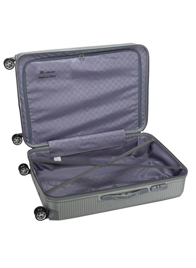 Generic - 28" Spinner Luggage Silver with TSA Lock; Expandable Double Zipper; Made of ABS - Image 1