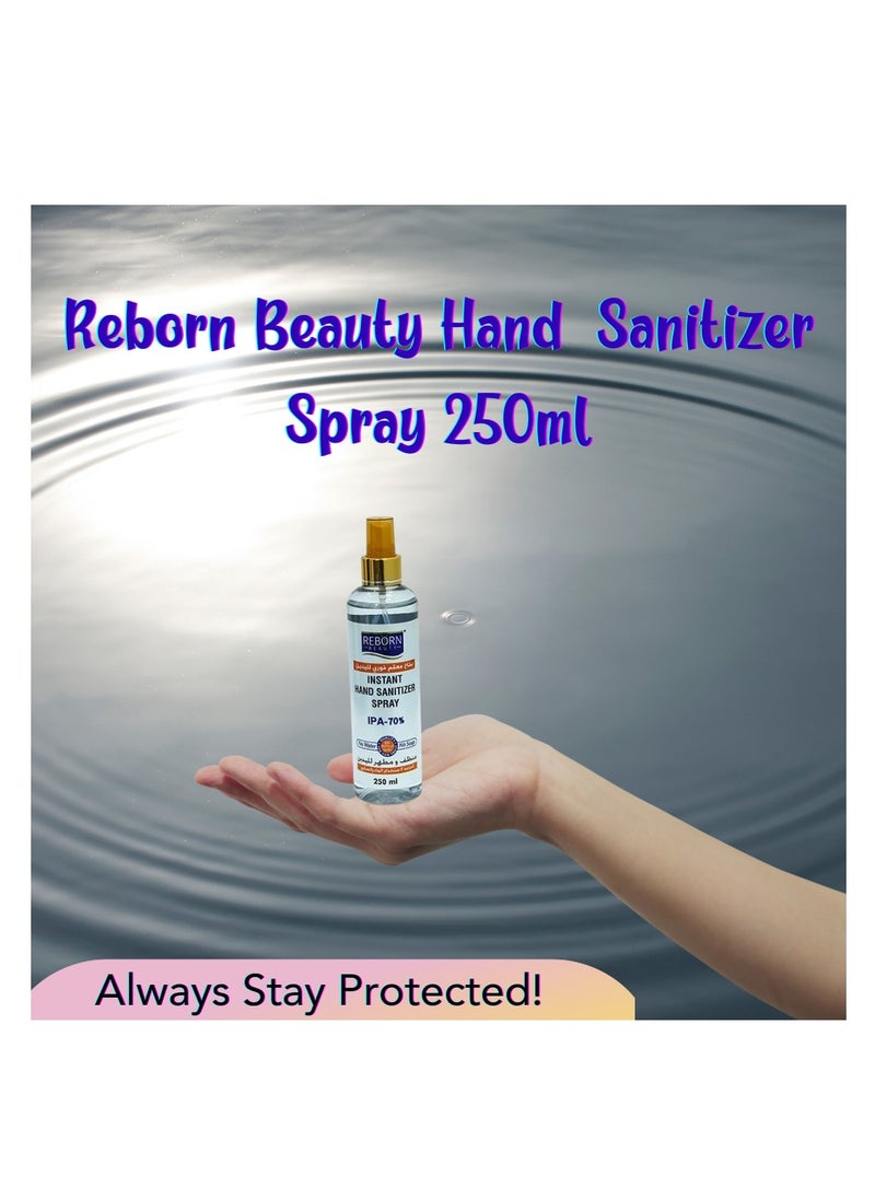 Reborn Beauty - Reborn Beauty Instant Hand Sanitizer Spray 250ml - Image 1