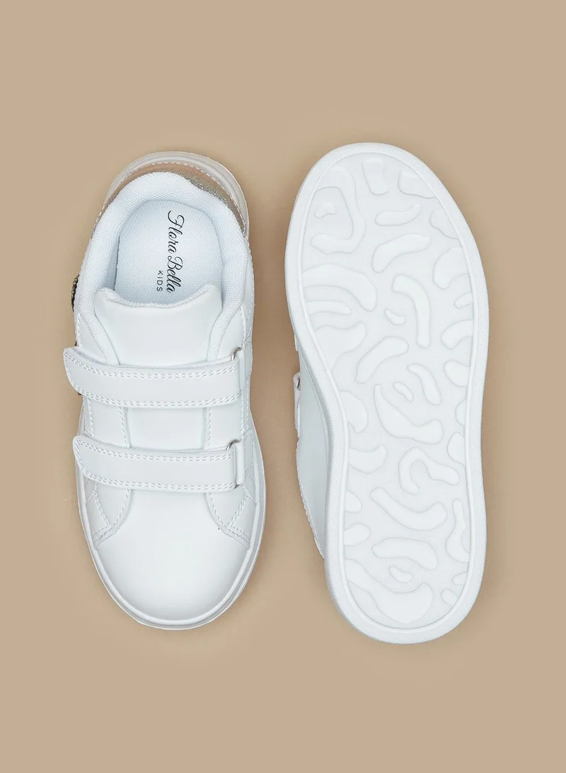 Flora Bella Flora Bella Butterfly Embellished Sneakers with Hook and Loop Closure