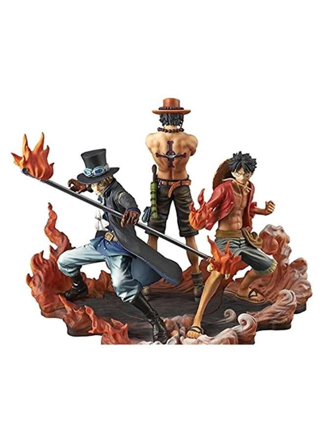 One Piece Anime Three Brothers Action Figure - Image 1