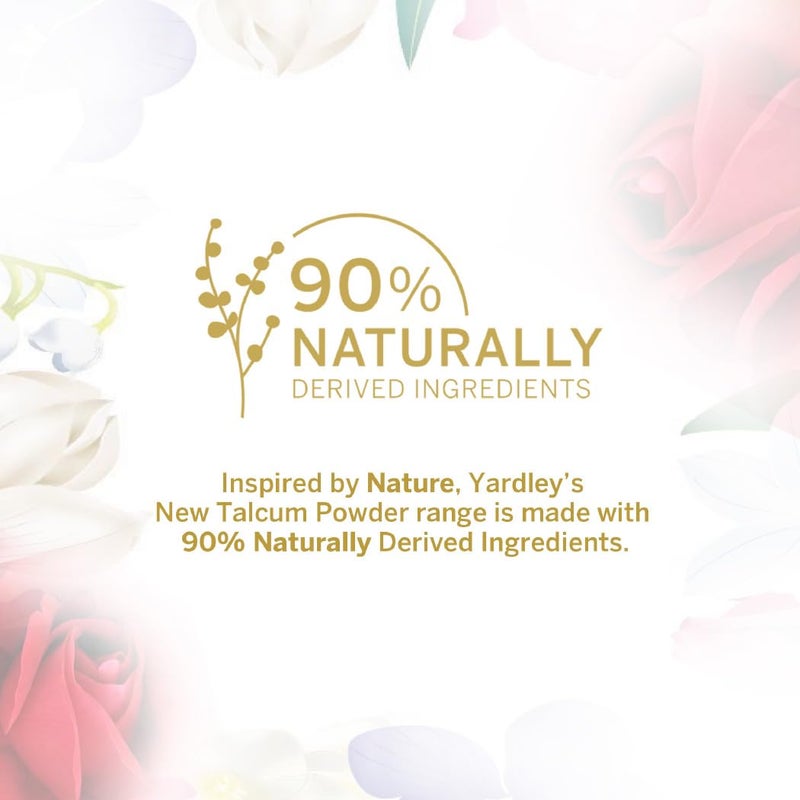 Yardley London Perfumed Talc, Red Roses, 8.8 oz, 250 g - Image 4