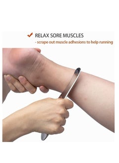NIBEMINENT Stainless Steel Scraping Tool, Used For Soft Tissue Scraping, Massage Physical Therapy, To Relax Tissue, Reduce Head, Neck, And Back Pain  - Image 2