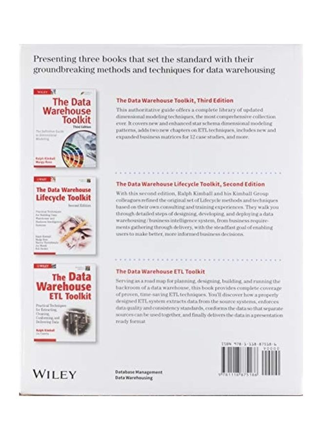 Kimball's Data Warehouse Toolkit Classics 3 Volume Set
