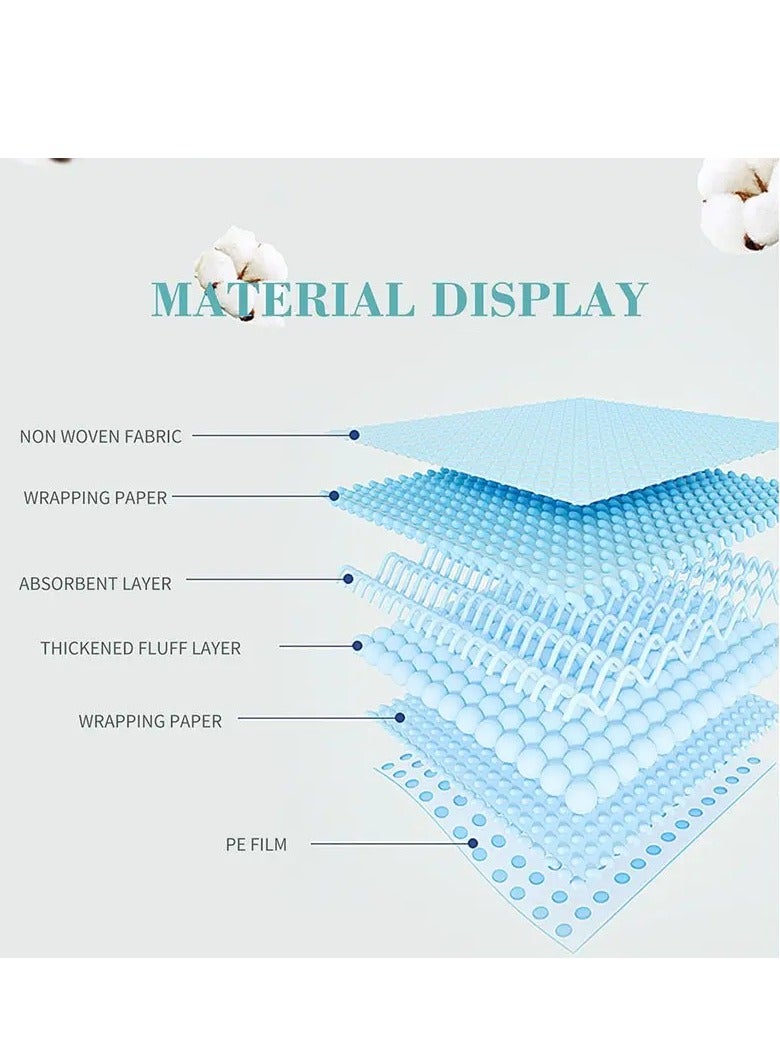 Bioline وسادات تدريب الجراء من بيولين 50 قطعة قابلة للامتصاص ومضادة للتسرب من الأقمشة غير المنسوجة (45x33 سم) (أبيض) - Image 2
