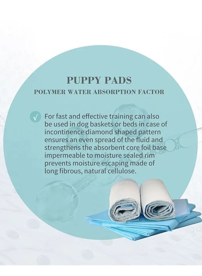 Bioline وسادات تدريب الجراء من بيولين 50 قطعة قابلة للامتصاص ومضادة للتسرب من الأقمشة غير المنسوجة (45x33 سم) (أبيض) - Image 3