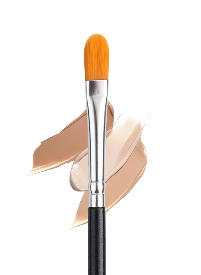 IPRESTA Flat Concealer brush Brow Brush Black Single Brushes Eye Shadow Primer Applicator Brush for Blending, Small Makeup Brush Concealer Brush Eyeshadow brush - Image 1
