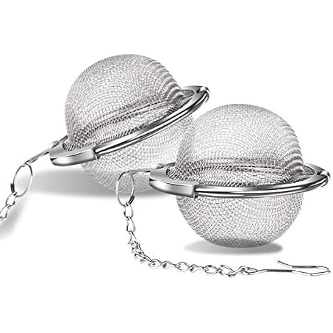 ARKTEK Tea Strainers 2 Pcs Tea Infuser Tea Ball Strainers Steel Mesh Filters For Loose Tea Leaf Herbs Or Spice - Image 2