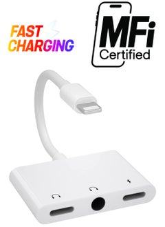 Lightning Headphone Audio Adapter Splitter for iPhone/iPad,Lightning to 3.5mm Headphone Jack Adapter & dongle,Aux Audio Adapter for iPhone 14/13/12/11/X/8/8plus/7/7plus/iPad Support iOS 16